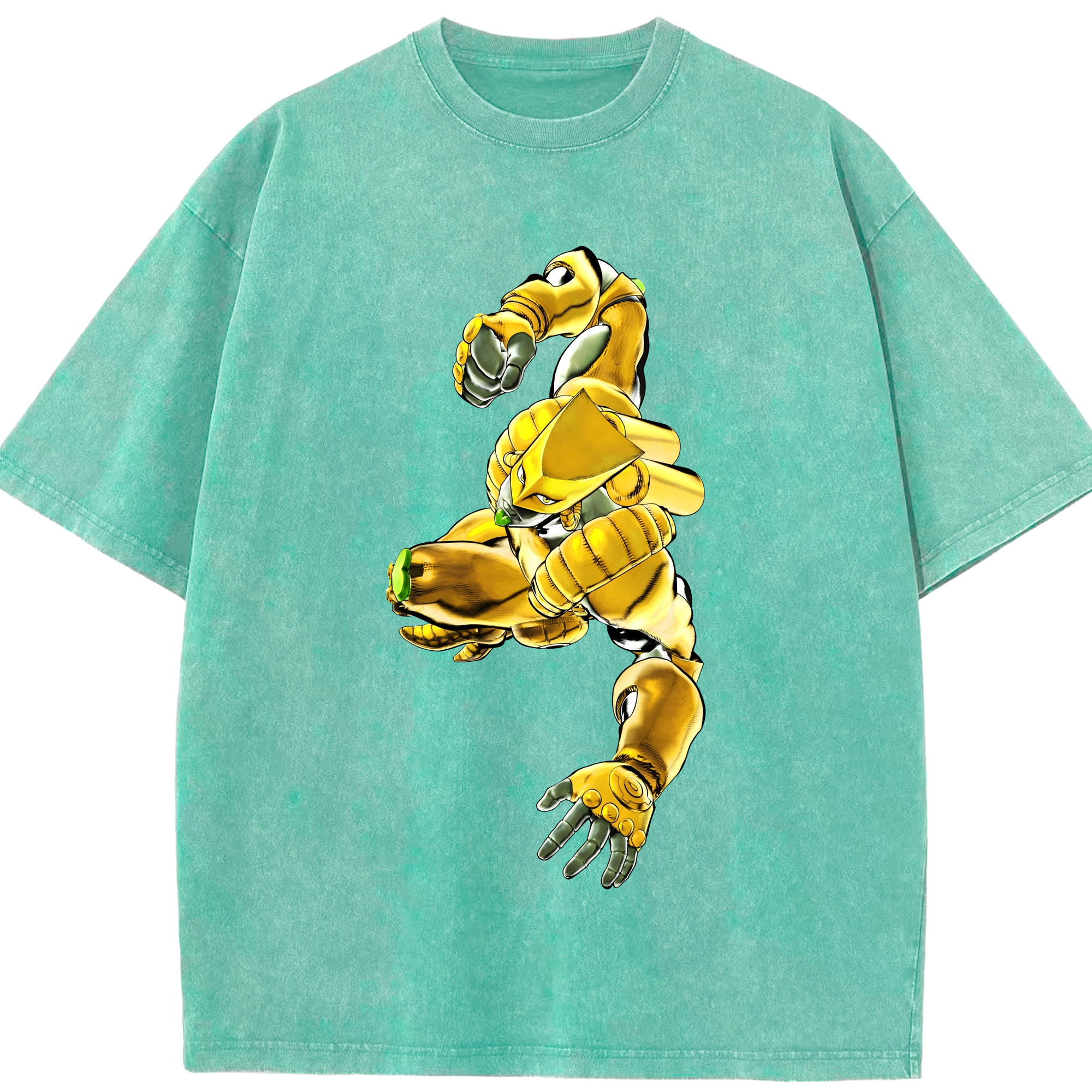 （画像用） ジョジョの奇妙な冒険 ディオ?ブランドー JoJo's Bizarre Adventure Dio Brando 綿100% ヴィンテージ風 半袖Tシャツ（フロントプリント）